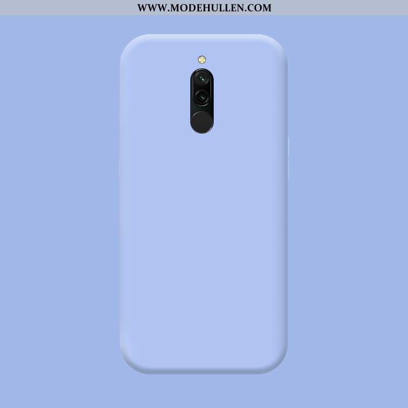 Hülle Xiaomi Redmi 8 Silikon Schutz Mini Trend Rot Nubuck Alles Inklusive Blau