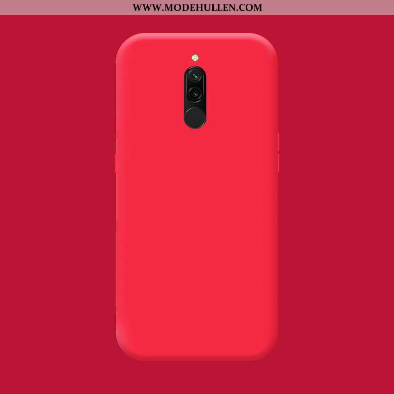 Hülle Xiaomi Redmi 8 Silikon Schutz Mini Trend Rot Nubuck Alles Inklusive Blau