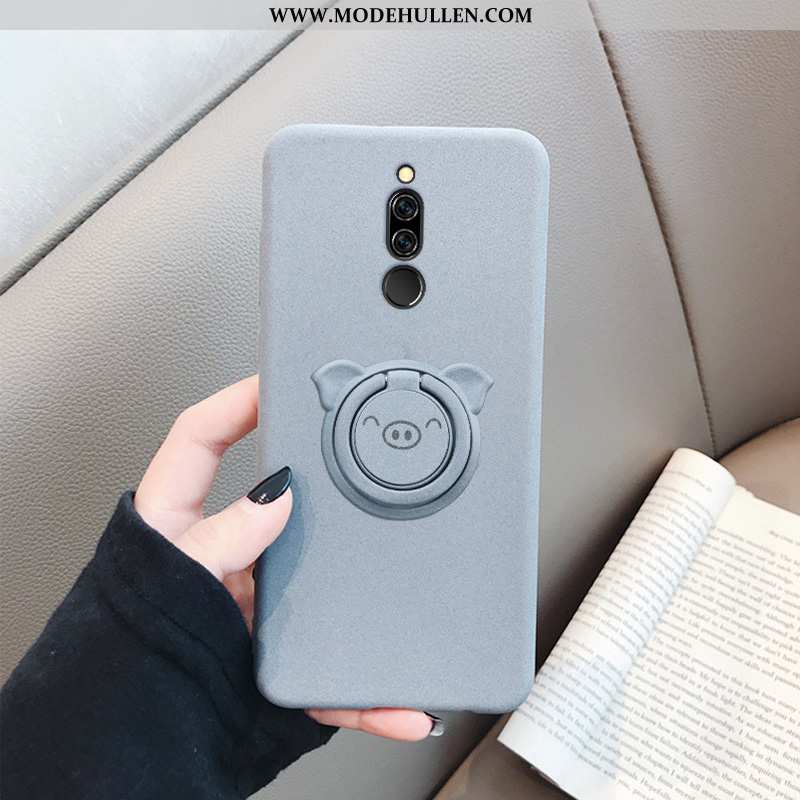 Hülle Xiaomi Redmi 8 Trend Weiche Nubuck Case Persönlichkeit Alles Inklusive Rot Blau