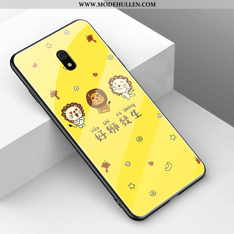 Hülle Xiaomi Redmi 8a Karikatur Nette Mini Rot Einfassung Netto Rot Tier Grün