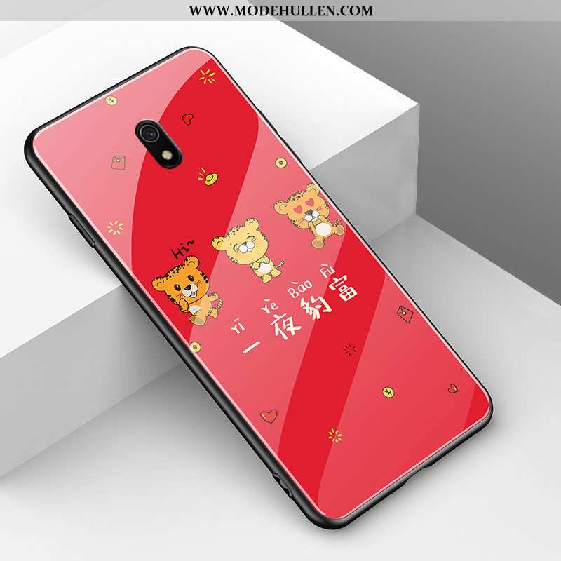 Hülle Xiaomi Redmi 8a Karikatur Nette Mini Rot Einfassung Netto Rot Tier Grün