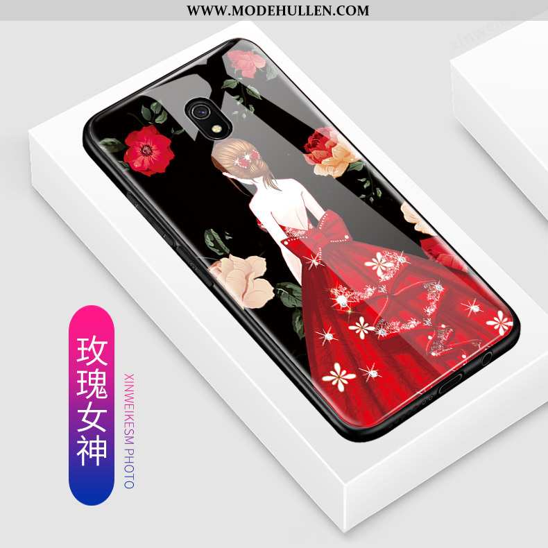 Hülle Xiaomi Redmi 8a Nette Schutz Karikatur Mini Glas Alles Inklusive Rosa