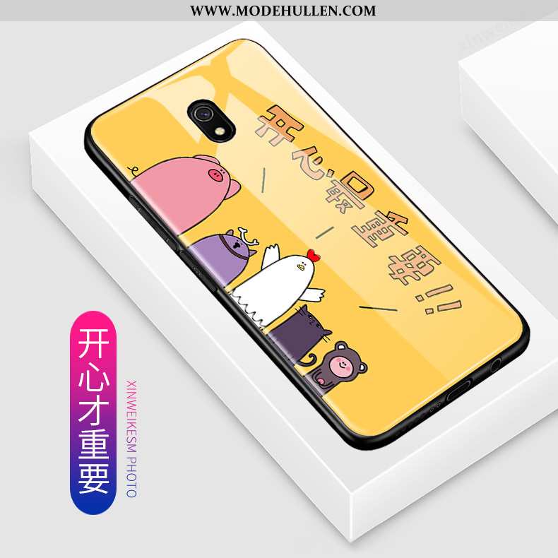 Hülle Xiaomi Redmi 8a Nette Schutz Karikatur Mini Glas Alles Inklusive Rosa