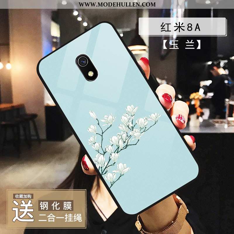 Hülle Xiaomi Redmi 8a Nette Trend Mini Muster Silikon Blau Weiche