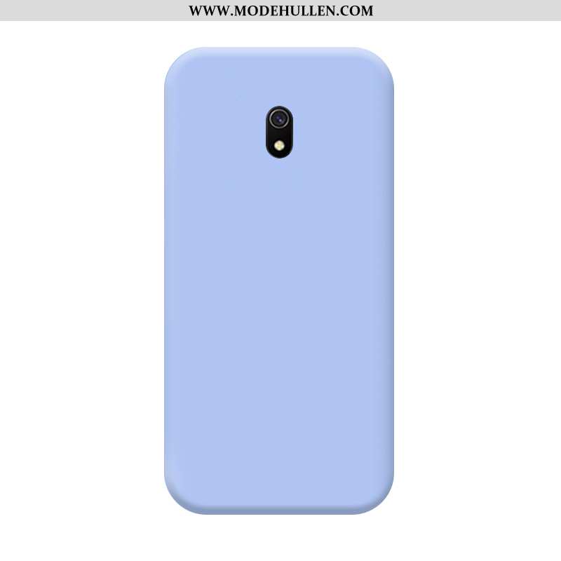 Hülle Xiaomi Redmi 8a Nubuck Anti-sturz Silikonschutztrendweiche Blau Case