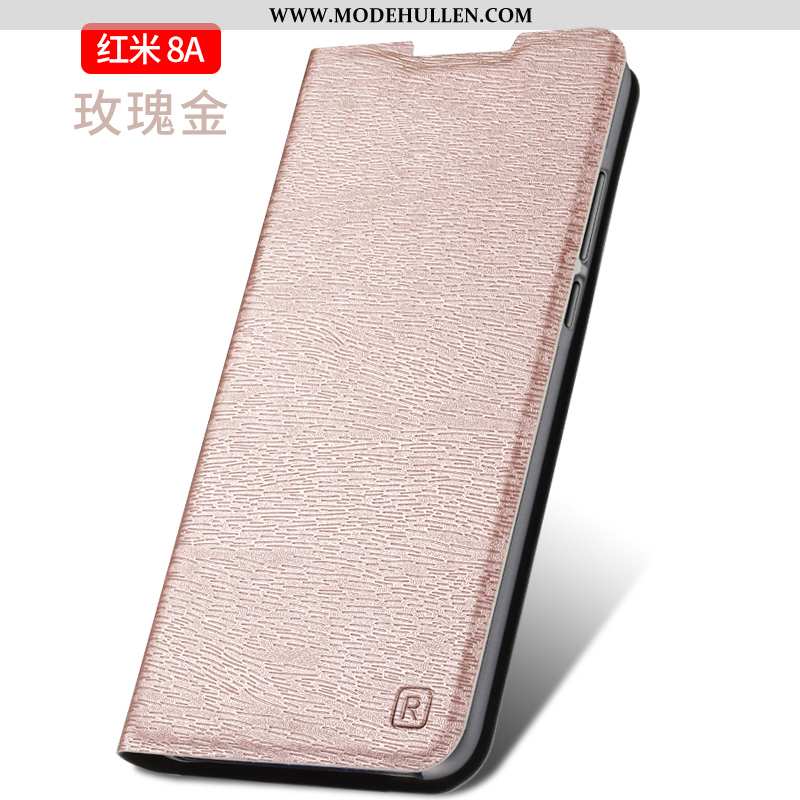 Hülle Xiaomi Redmi 8a Persönlichkeit Trend Lederhülle Alles Inklusive Schutz Anti-sturz Mini Gold