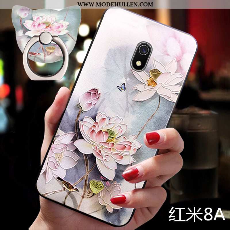 Hülle Xiaomi Redmi 8a Weiche Silikon Mini Chinesische Art Kreativ Trend Rosa