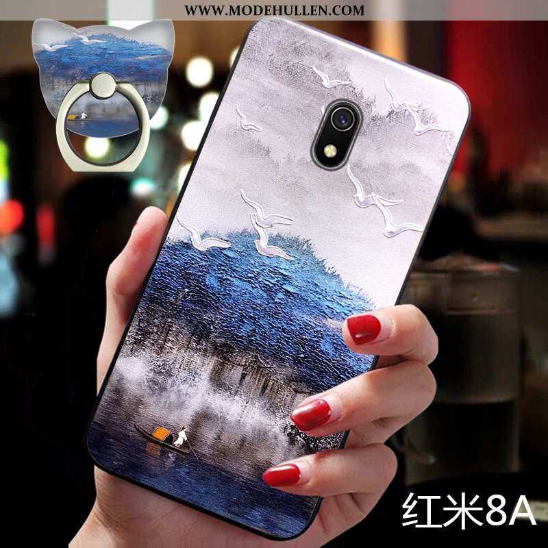 Hülle Xiaomi Redmi 8a Weiche Silikon Mini Chinesische Art Kreativ Trend Rosa