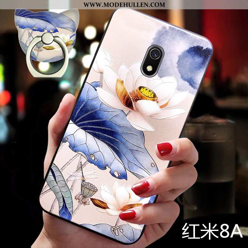 Hülle Xiaomi Redmi 8a Weiche Silikon Mini Chinesische Art Kreativ Trend Rosa