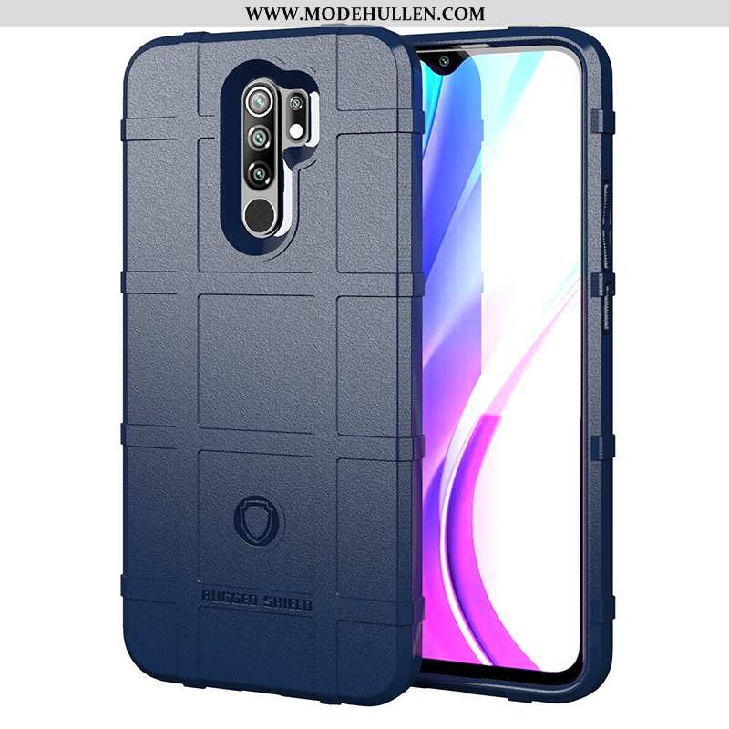 Hülle Xiaomi Redmi 9 Kreativ Trend Nubuck Weiche Case Persönlichkeit Blau