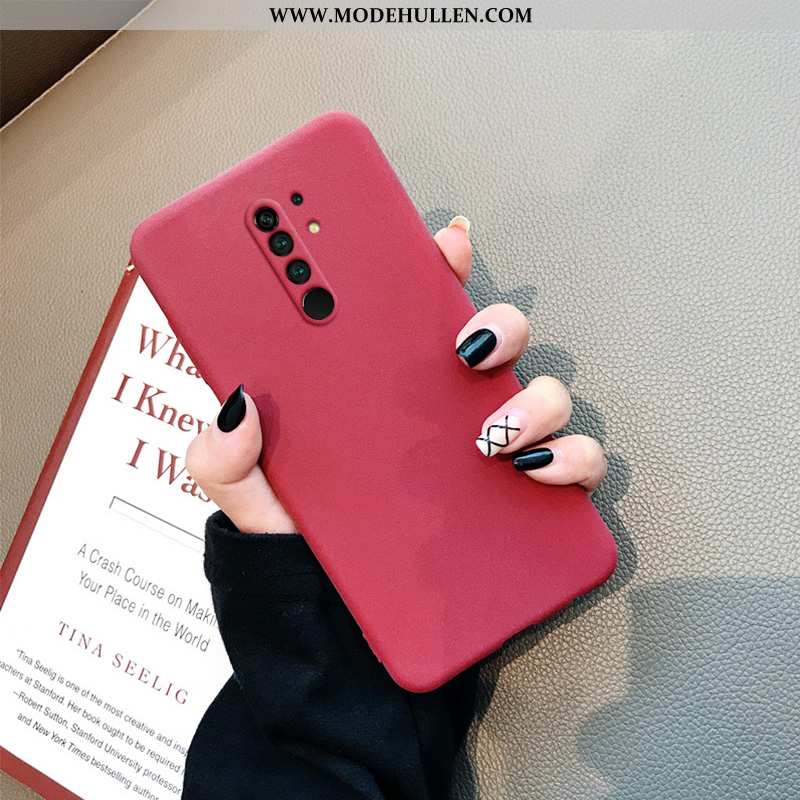 Hülle Xiaomi Redmi 9 Silikon Schutz Rot Grau Mini Handy