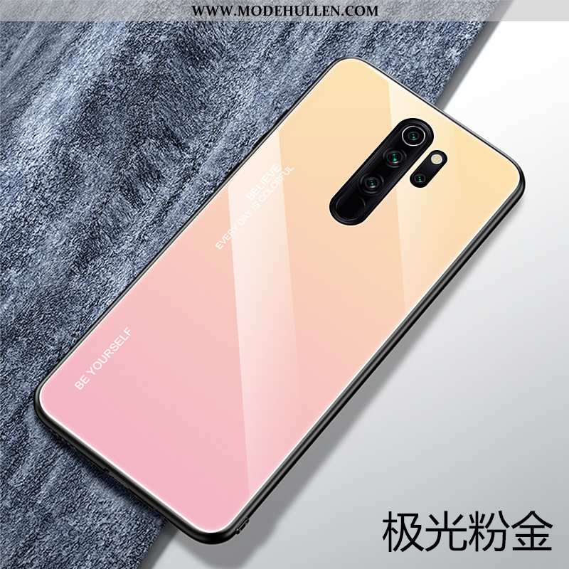 Hülle Xiaomi Redmi 9 Trend Weiche Rot Liebhaber Persönlichkeit Case Glas Dunkelblau