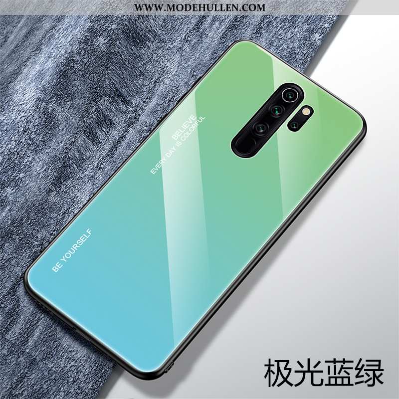 Hülle Xiaomi Redmi 9 Trend Weiche Rot Liebhaber Persönlichkeit Case Glas Dunkelblau