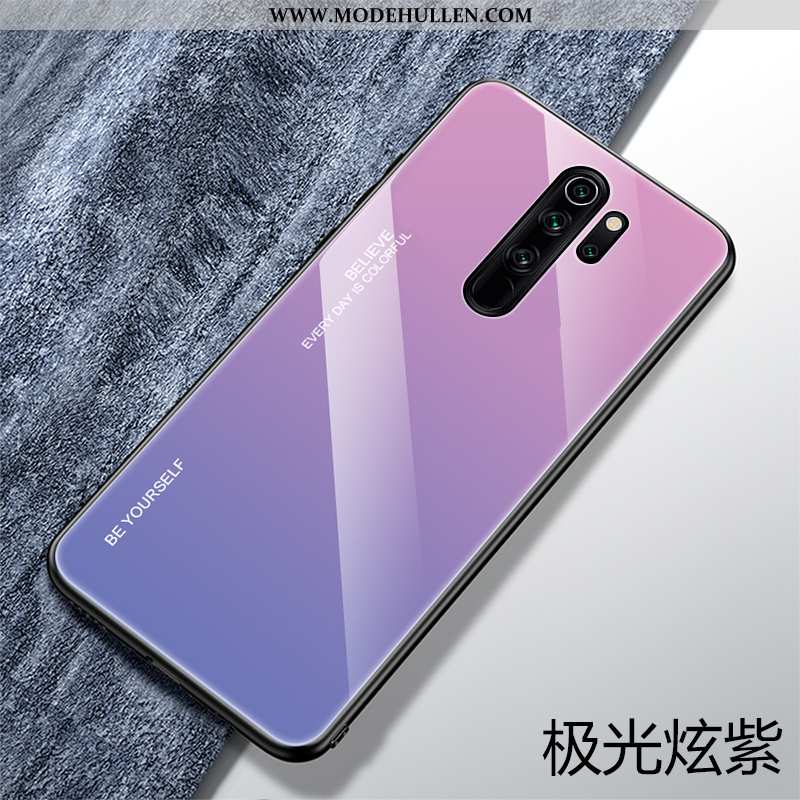 Hülle Xiaomi Redmi 9 Trend Weiche Rot Liebhaber Persönlichkeit Case Glas Dunkelblau