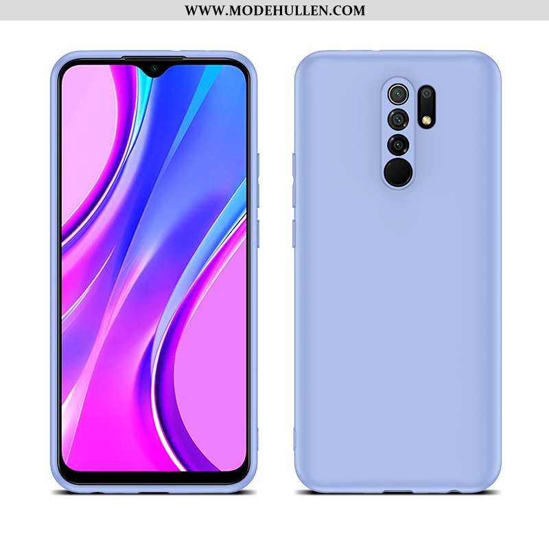 Hülle Xiaomi Redmi 9 Weiche Silikon Schwarz Anti-sturz Schutz Rot Handy