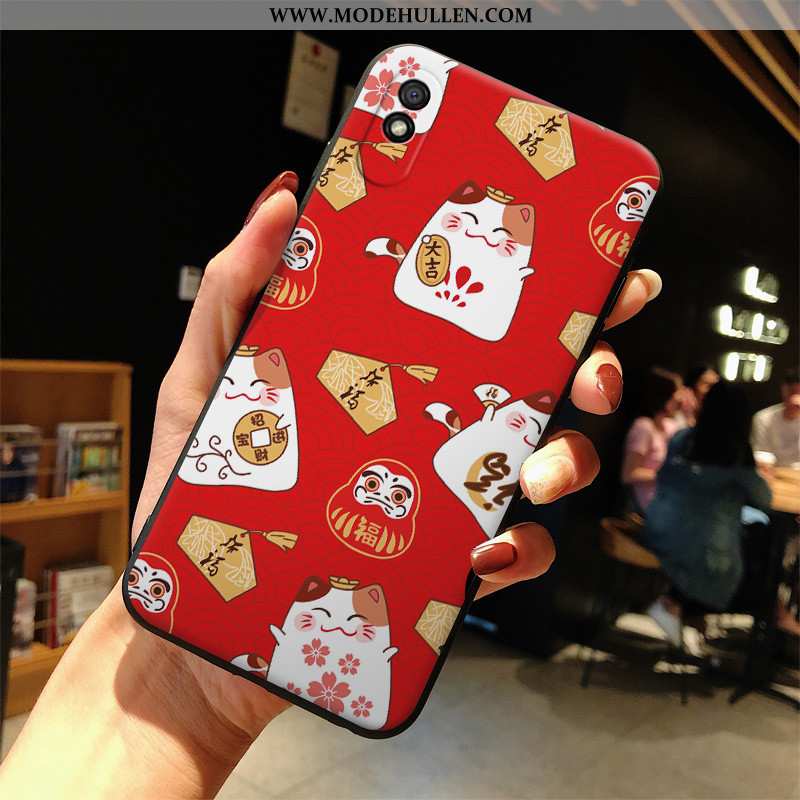 Hülle Xiaomi Redmi 9a Schutz Mode Case Karikatur Mini Handy Weiße