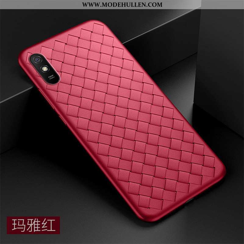 Hülle Xiaomi Redmi 9a Silikon Schutz Flecht Neu Trend Alles Inklusive Rote