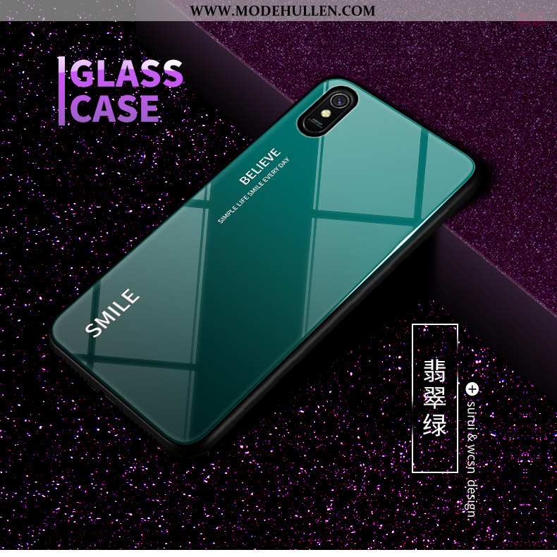 Hülle Xiaomi Redmi 9a Trend Schutz Rot Neu Einfassung Persönlichkeit Glas Rote