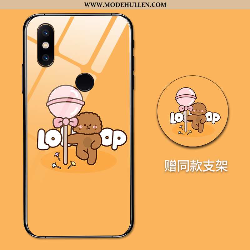 Hülle Xiaomi Redmi Note 5 Kreativ Karikatur Trend Glas Liebhaber Süßigkeiten Spiegel Rosa