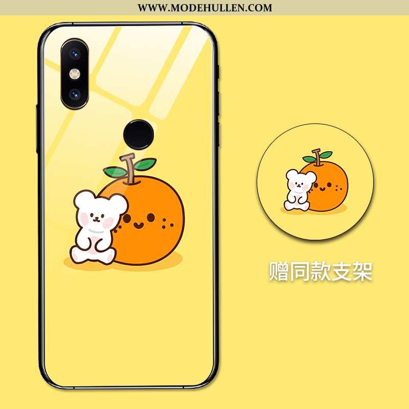 Hülle Xiaomi Redmi Note 5 Kreativ Karikatur Trend Glas Liebhaber Süßigkeiten Spiegel Rosa