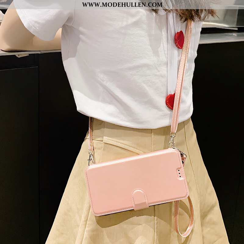 Hülle Xiaomi Redmi Note 5 Lederhülle Hängende Verzierungen Mini Weiche Rot Schwarz