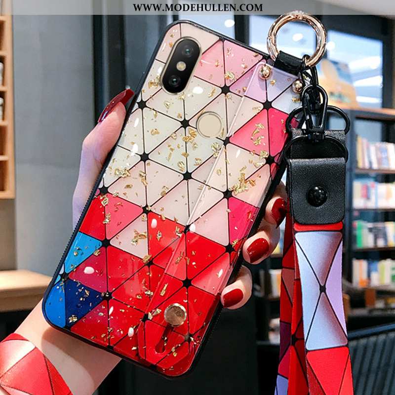 Hülle Xiaomi Redmi Note 5 Persönlichkeit Kreativ Handy Hängende Verzierungen Case Rot Anti-sturz Rot