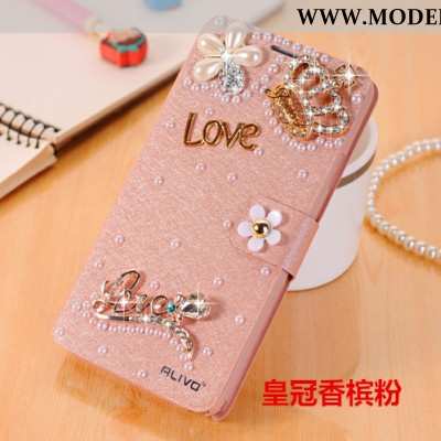 Hülle Xiaomi Redmi Note 5 Schutz Strass Clamshell Case Anti-sturz Lederhülle Rosa