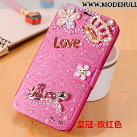 Hülle Xiaomi Redmi Note 5 Schutz Strass Clamshell Case Anti-sturz Lederhülle Rosa