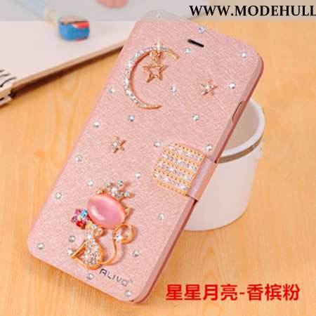 Hülle Xiaomi Redmi Note 5 Schutz Strass Clamshell Case Anti-sturz Lederhülle Rosa