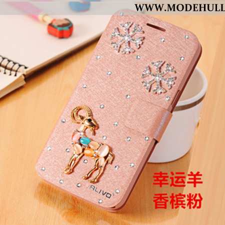 Hülle Xiaomi Redmi Note 5 Schutz Strass Clamshell Case Anti-sturz Lederhülle Rosa