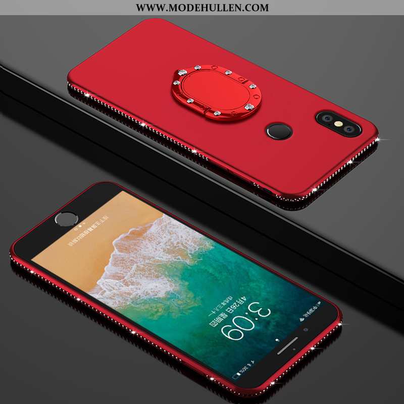 Hülle Xiaomi Redmi Note 5 Silikon Schutz Anti-sturz Rot Handy Hoch Rosa