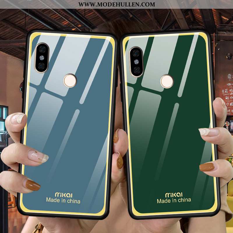 Hülle Xiaomi Redmi Note 5 Super Weiche Case Glas Hoch Dünne Grün