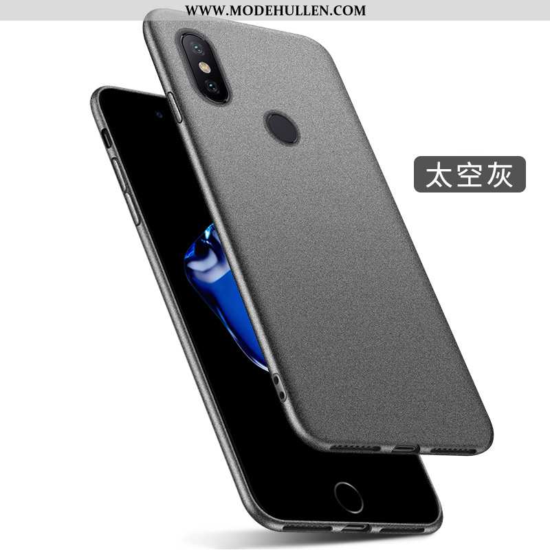 Hülle Xiaomi Redmi Note 6 Pro Dünne Schutz Muster Handy Super Business Einfassung Schwarz