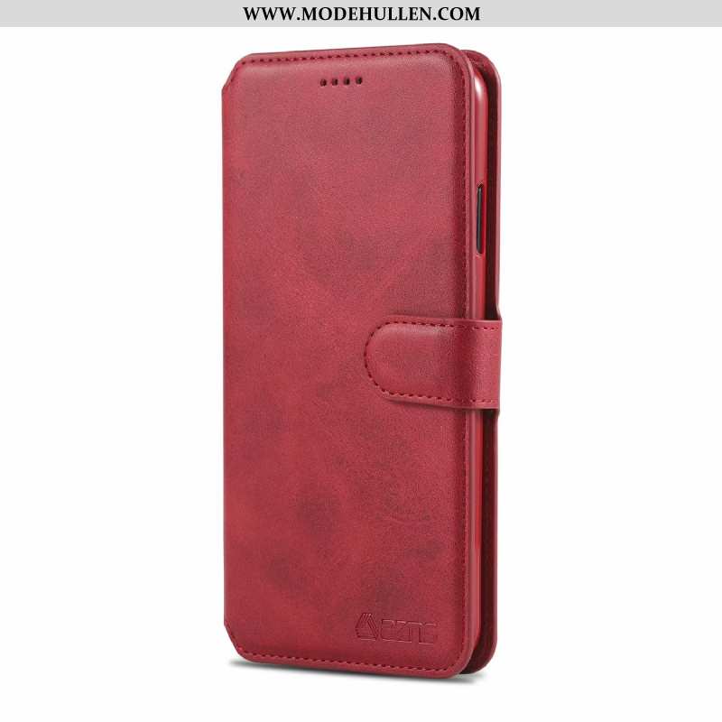 Hülle Xiaomi Redmi Note 6 Pro Geldbörse Schutz Folio Case Karte Grau