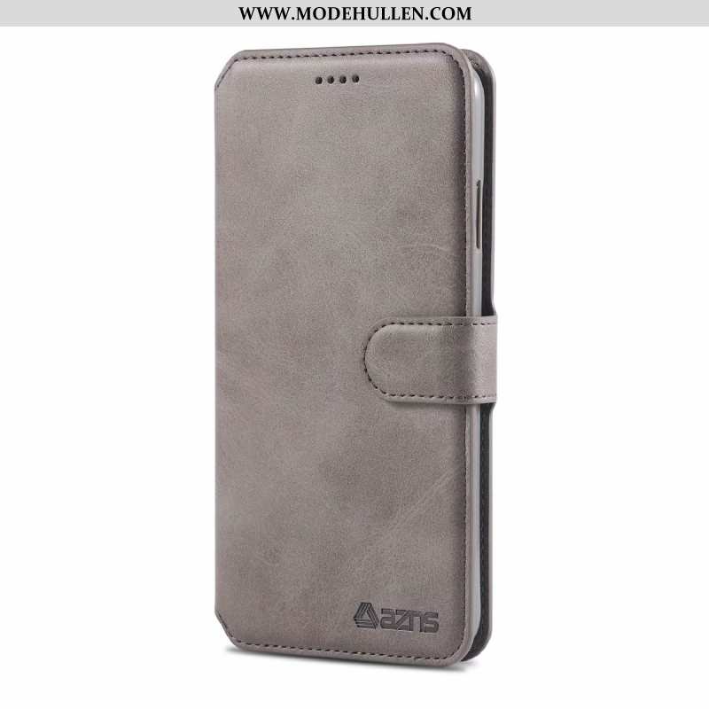 Hülle Xiaomi Redmi Note 6 Pro Geldbörse Schutz Folio Case Karte Grau