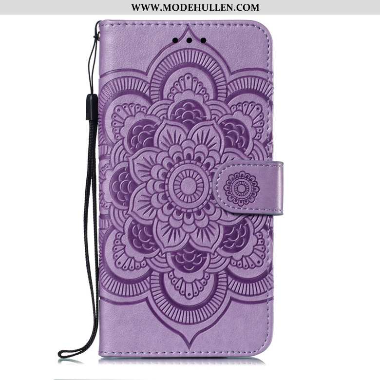 Hülle Xiaomi Redmi Note 6 Pro Lederhülle Schutz Mini Case Handy Lila