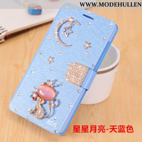 Hülle Xiaomi Redmi Note 6 Pro Trend Super Case Neu Strass Handy Rot Blau