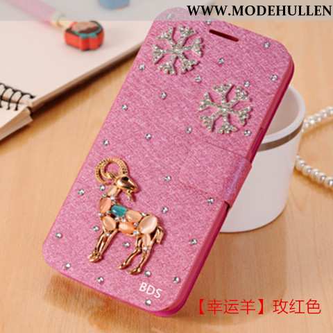 Hülle Xiaomi Redmi Note 6 Pro Trend Super Case Neu Strass Handy Rot Blau