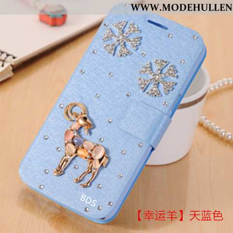 Hülle Xiaomi Redmi Note 6 Pro Trend Super Case Neu Strass Handy Rot Blau