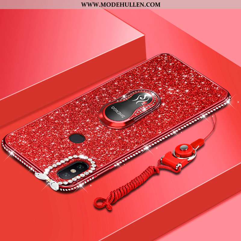 Hülle Xiaomi Redmi Note 6 Pro Trend Weiche Anti-sturz Alles Inklusive Case Netto Rot Kreativ Rosa
