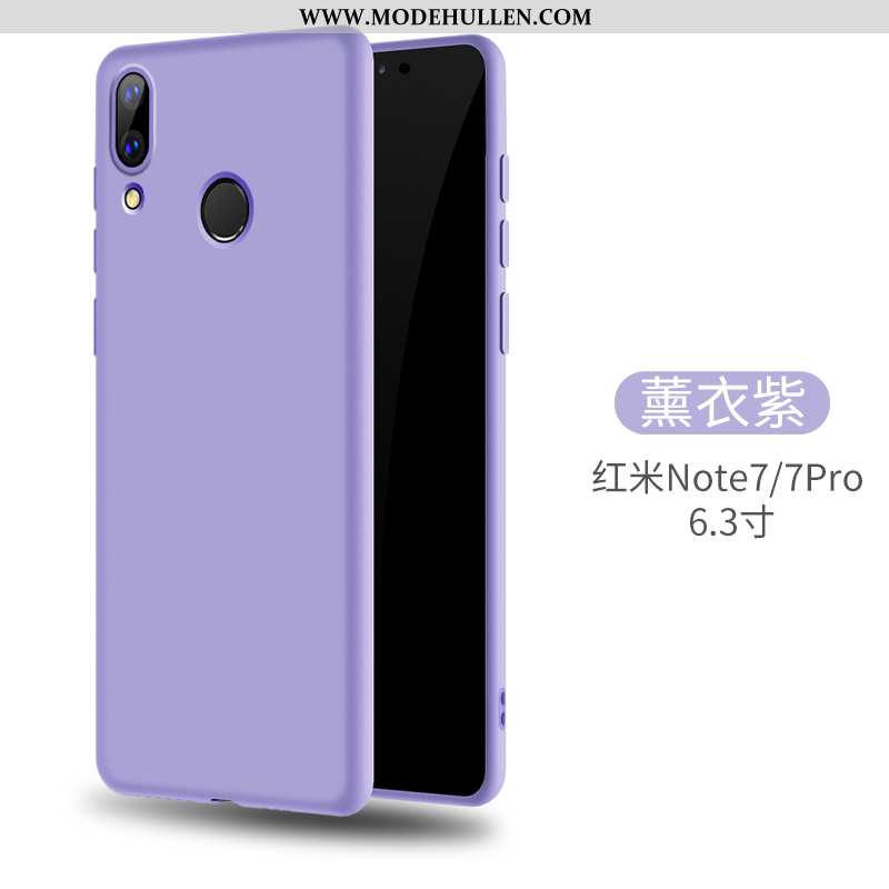 Hülle Xiaomi Redmi Note 7 Dünne Silikon Weiche Mini Rot Case Gelbe