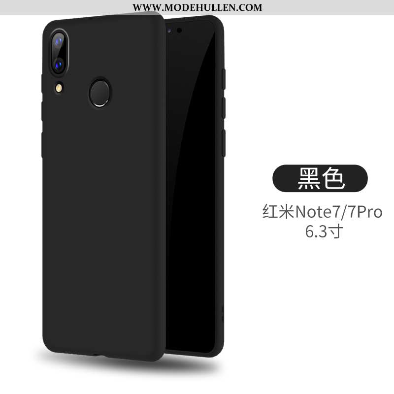 Hülle Xiaomi Redmi Note 7 Dünne Silikon Weiche Mini Rot Case Gelbe