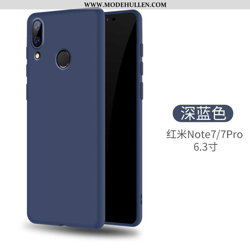 Hülle Xiaomi Redmi Note 7 Dünne Silikon Weiche Mini Rot Case Gelbe