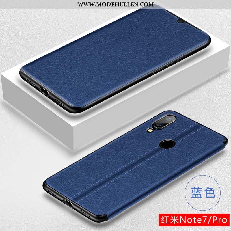 Hülle Xiaomi Redmi Note 7 Lederhülle Persönlichkeit Kreativ Silikon Case Mini Rot Rote