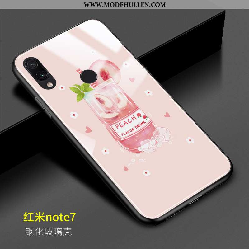 Hülle Xiaomi Redmi Note 7 Persönlichkeit Kreativ Handy Rosa Mini Frisch