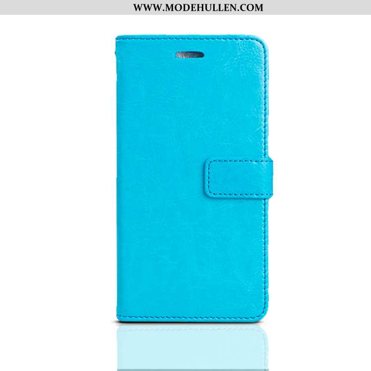 Hülle Xiaomi Redmi Note 7 Schutz Lederhülle Rot Silikon Einfassung Anti-sturz Handy Blau