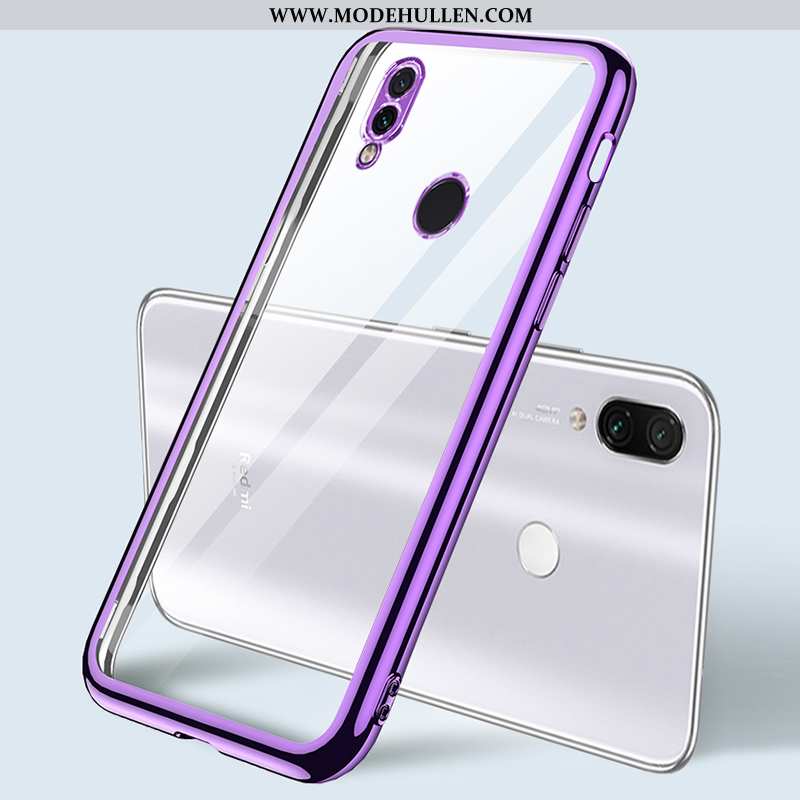 Hülle Xiaomi Redmi Note 7 Trend Super Netto Rot Case Handy Silikon Anti-sturz Blau