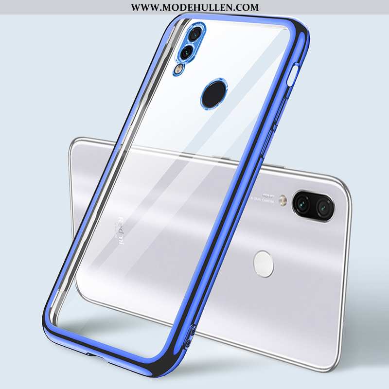 Hülle Xiaomi Redmi Note 7 Trend Super Netto Rot Case Handy Silikon Anti-sturz Blau