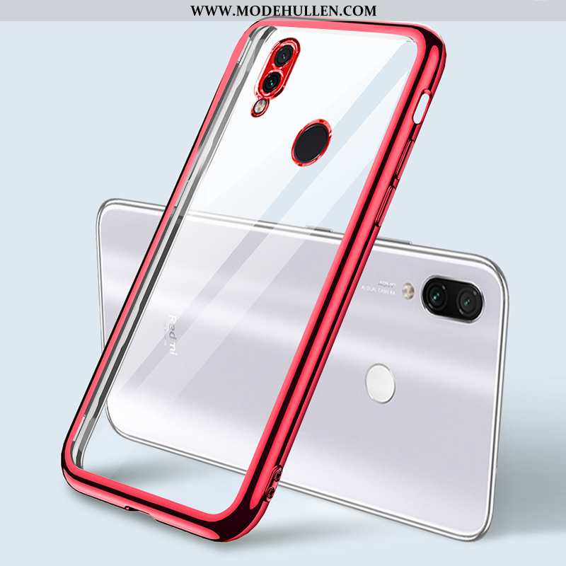 Hülle Xiaomi Redmi Note 7 Trend Super Netto Rot Case Handy Silikon Anti-sturz Blau