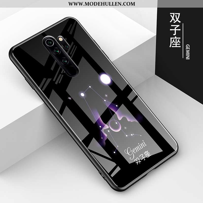 Hülle Xiaomi Redmi Note 8 Pro Glas Persönlichkeit Mini Handy Trend Einfassung Schwarz